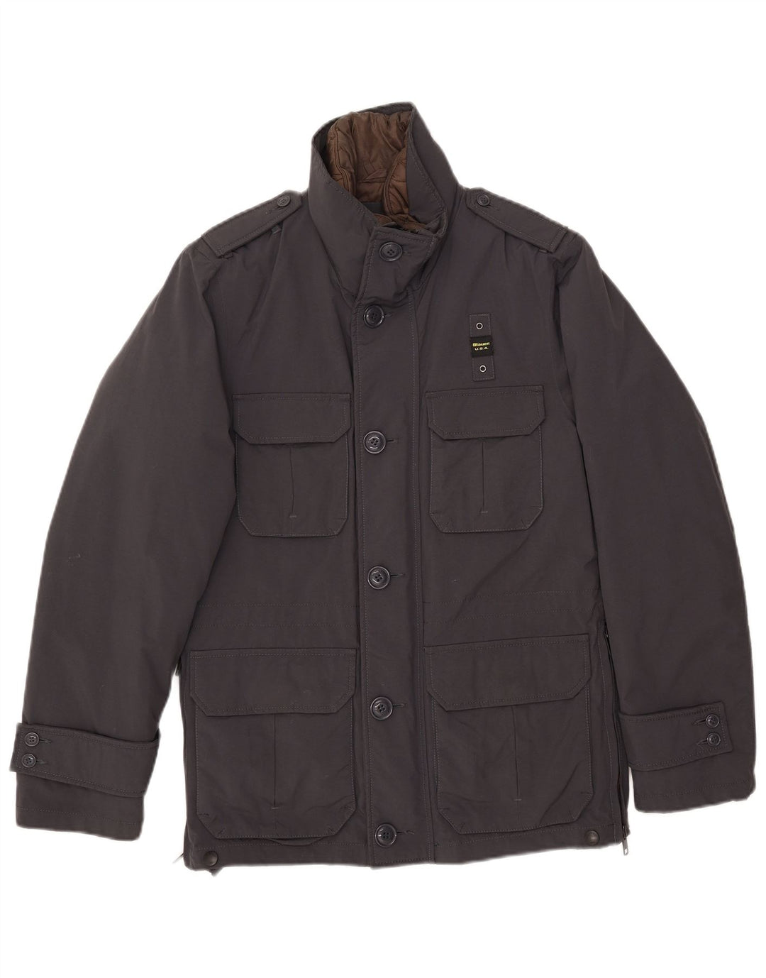 Blauer Herre Military Jacket UK 36 Small Navy Blue Nylon