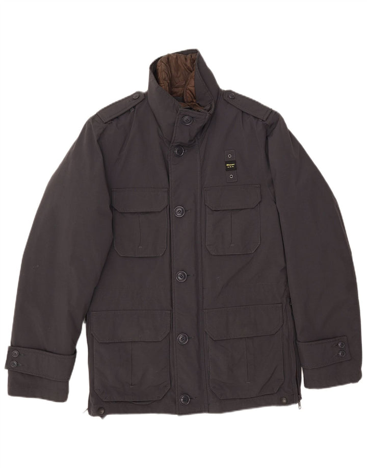 Blauer Herre Military Jacket UK 36 Small Navy Blue Nylon