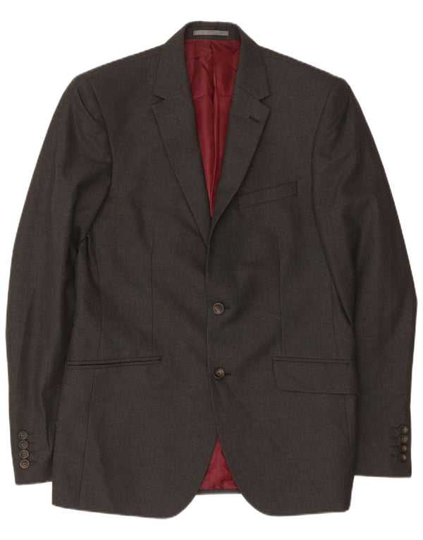 Marks & Spencer Herre 2-knaps blazerjakke UK 38 Medium Grey Polyester