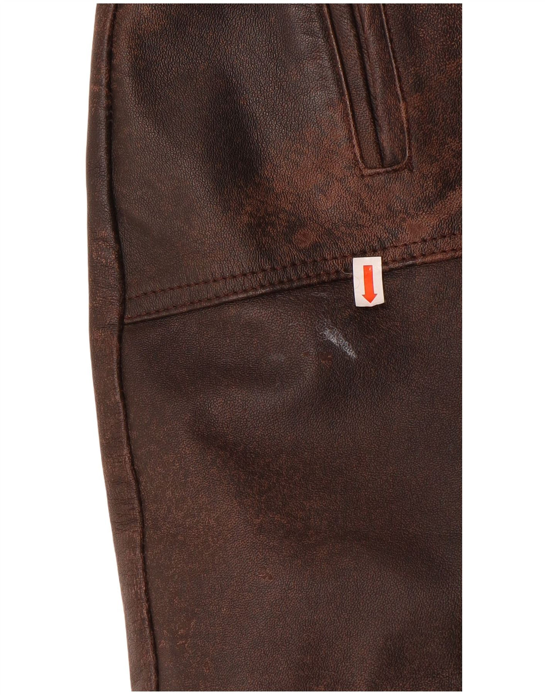 Vintage læderfrakke til kvinder UK 14 medium brunt læder