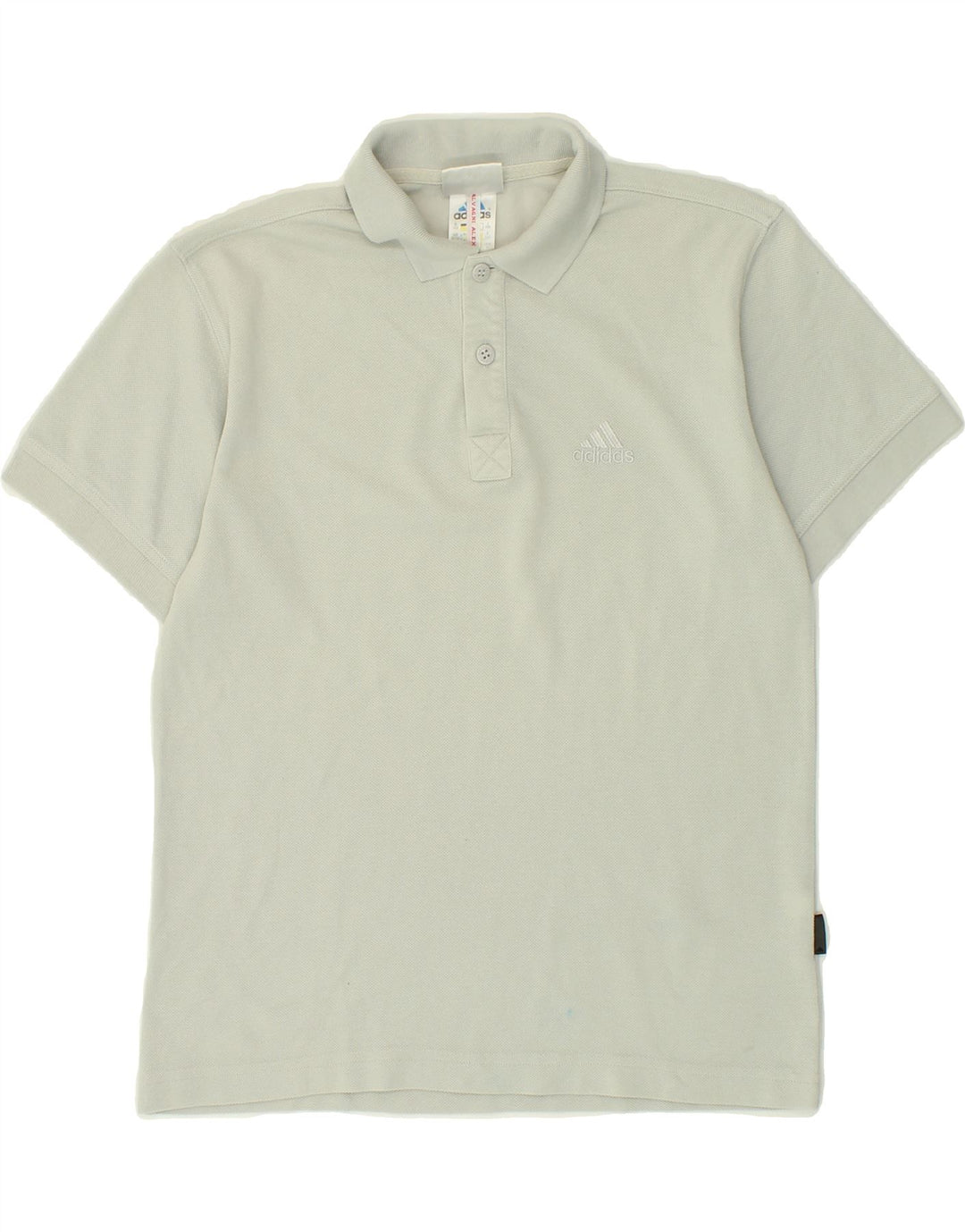 ADIDAS Boys Polo Shirt 11-12 Years Grey Cotton Vintage Adidas and Second-Hand Adidas from Messina Hembry 