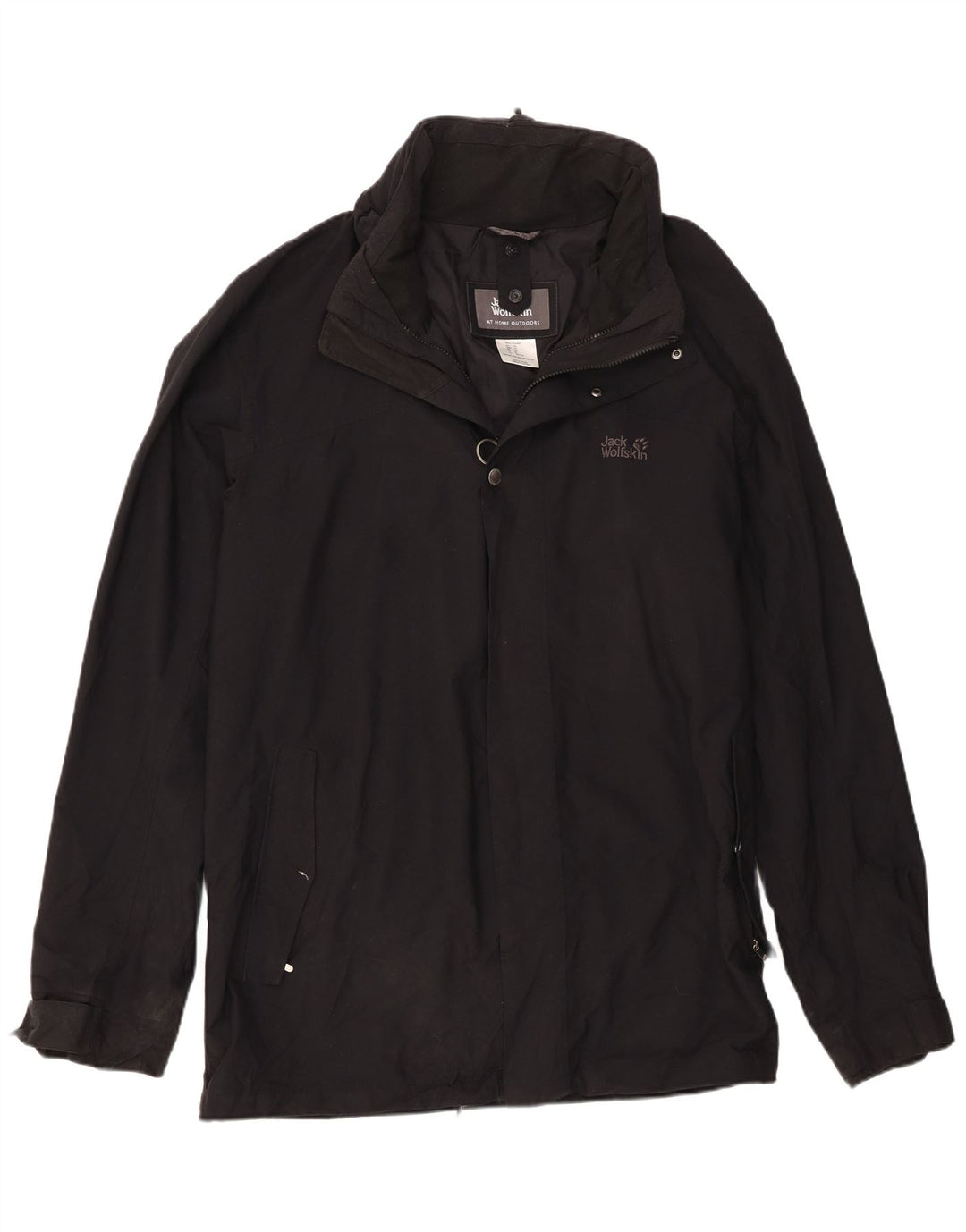 Jack Wolfskin Herre Windbreaker Jacket UK 50 3XL Sort Polyamid