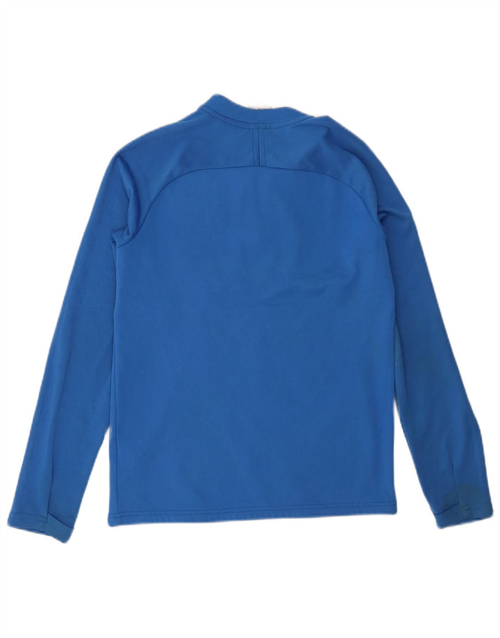 Nike Boys Grafisk Top Langærmet 10-11 år Medium Blue Colourblock