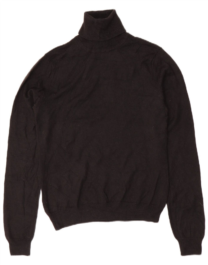 BROOKS BROTHERS Dame Rullehalstrøje DK 10 Lille Sort