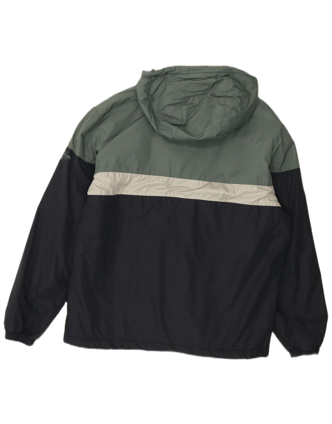 PEPE JEANS Herre Hættevindjakke UK 42 XL Navy Blue Colourblock