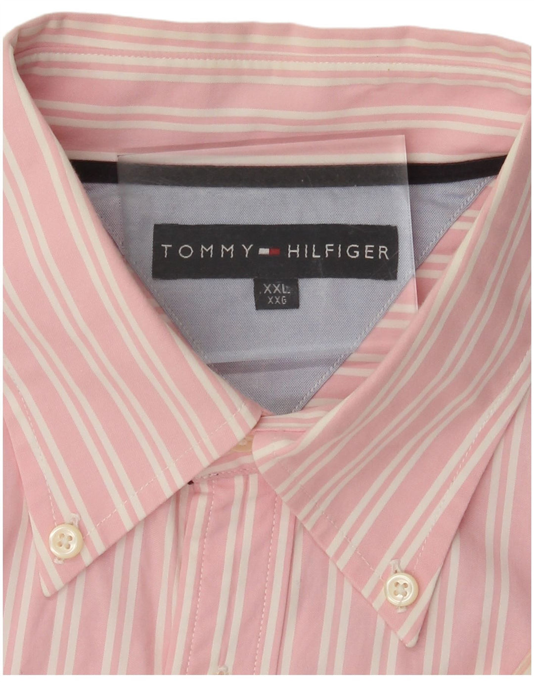 Tommy Hilfiger Herreskjorte 2XL Pink nålestribe