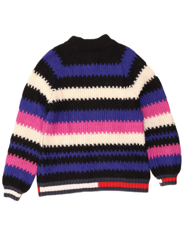 Tommy Hilfiger Dame Turtle Neck Jumper Sweater UK 6 XS Flerfarvet