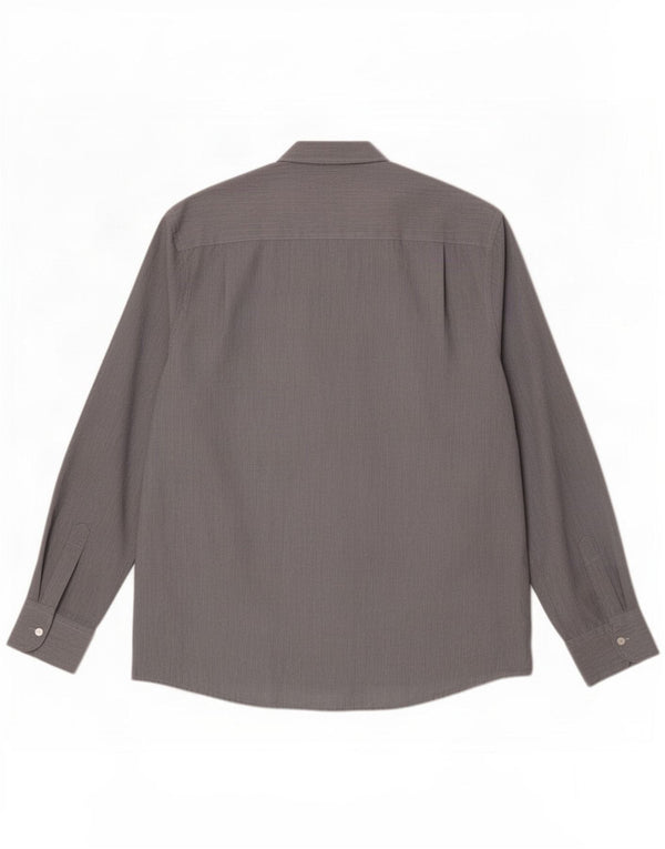 Pierre Cardin Herre Regular Fit skjorte XL Grå nålestribet polyester