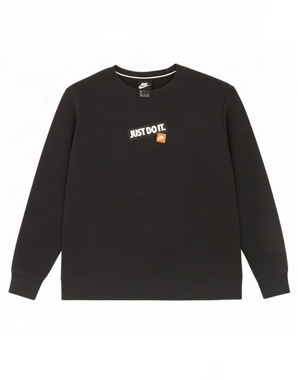 Nike Herre grafisk sweatshirt Jumper Medium Sort Bomuld