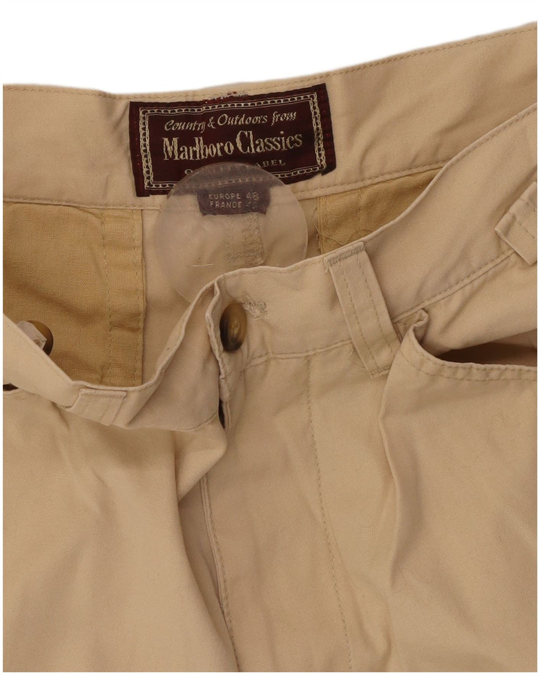MARLBORO CLASSICS Straight Casual bukser til mænd EU 48 Medium W32 L32 Beige