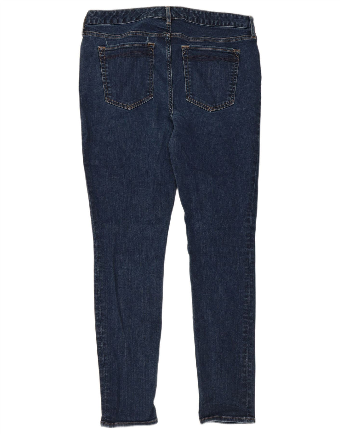 EDDIE BAUER Dame Slightly Curvy Skinny Jeans US 12 Large W32 L28 Blue