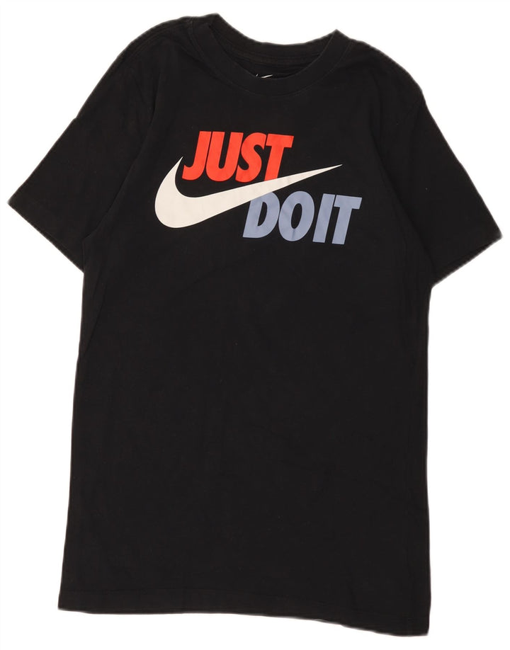 Nike grafisk t-shirt top til mænd, lille sort bomuld