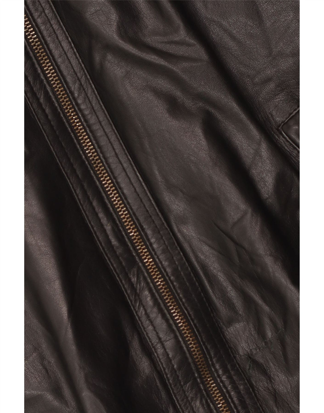 Gianfranco Gotelli Herre Bomber Læderjakke UK 38 Medium Sort Læder