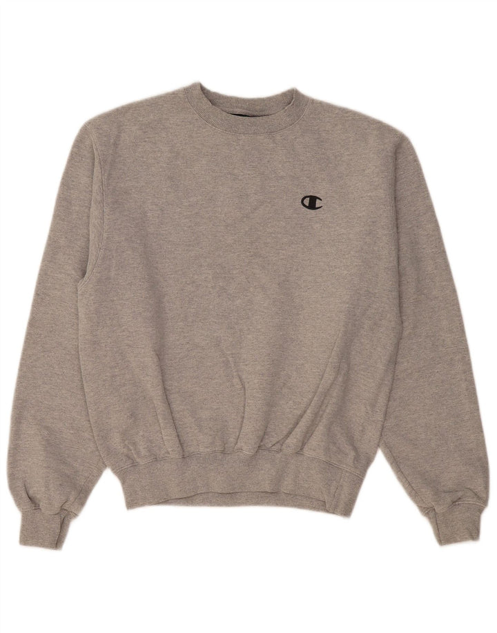 CHAMPION Sweatshirt til mænd, lille grå flækket bomuld