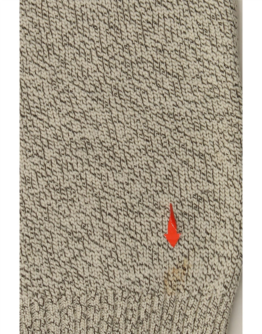 SUPERDRY Herre sweater med rund hals, stor beige flækket akryl