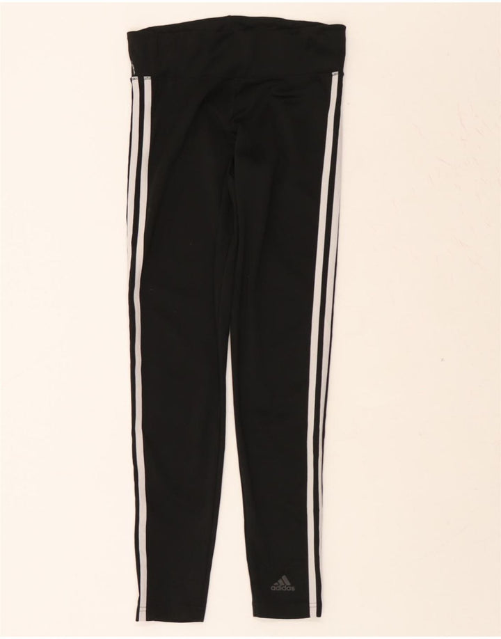 ADIDAS Womens Climalite Leggings UK 8/10 Small Black Vintage Adidas and Second-Hand Adidas from Messina Hembry 