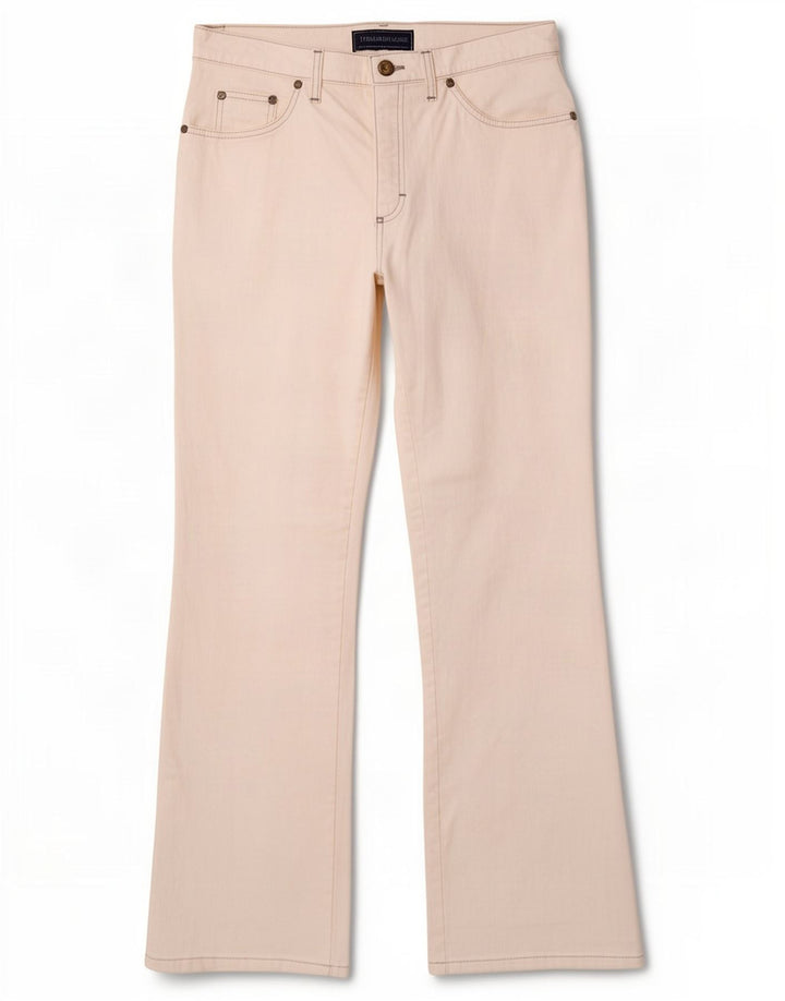 Trussardi Dame Bootcut Jeans W31 L30 Hvid Bomuld