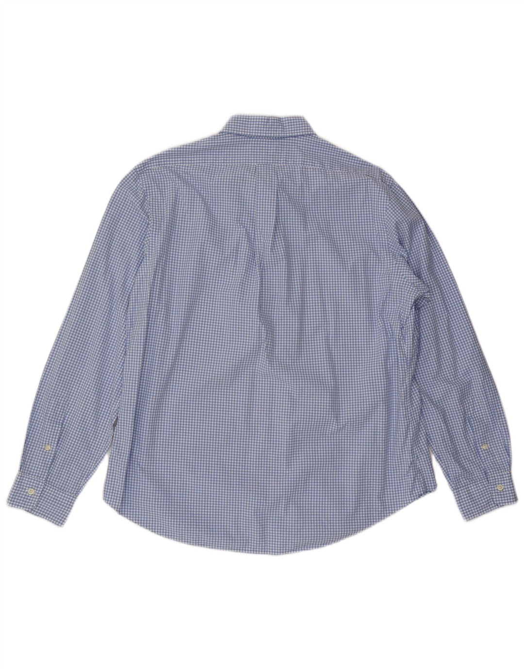 POLO RALPH LAUREN Herre Custom Fit skjorte XL Blå Gingham Bomuld
