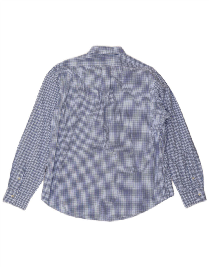 POLO RALPH LAUREN Herre Custom Fit skjorte XL Blå Gingham Bomuld
