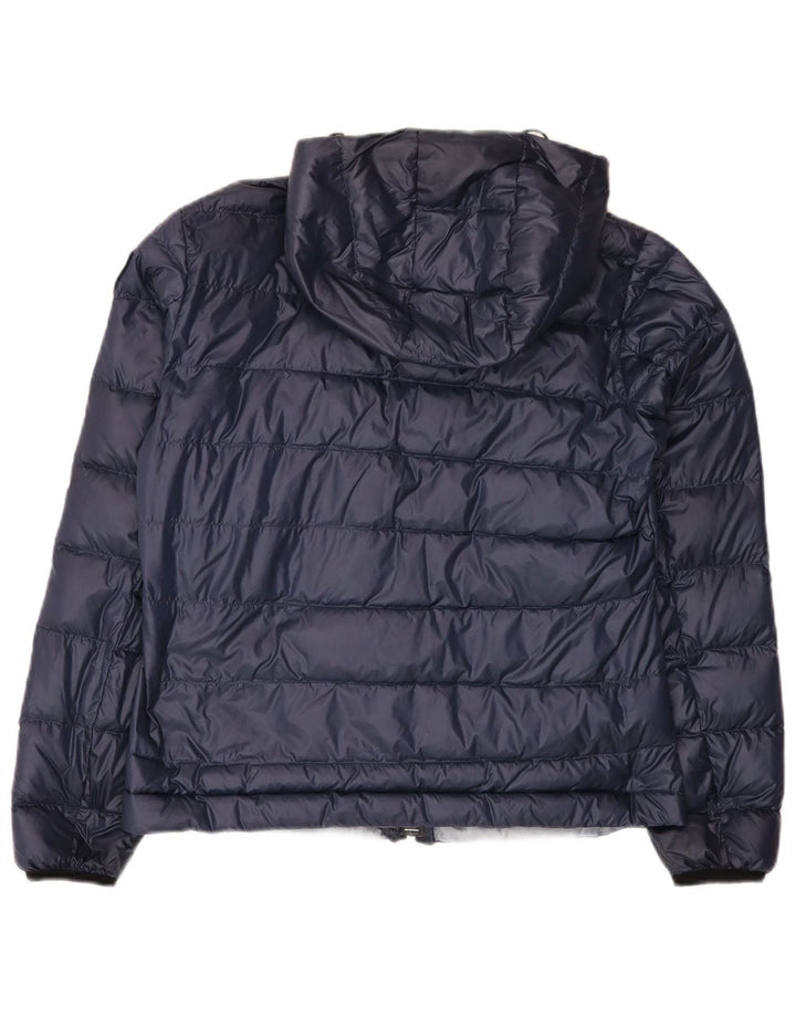 Blauer hættejakke til kvinder UK 16 Stor marineblå polyamid