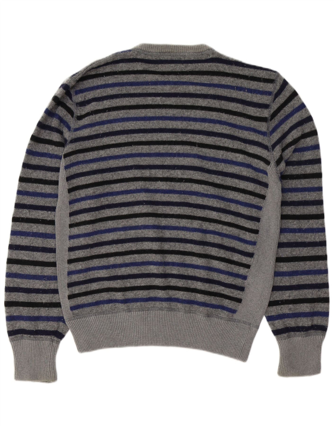 WOOLRICH Herre sweater med rund hals XL Gråstribet uld