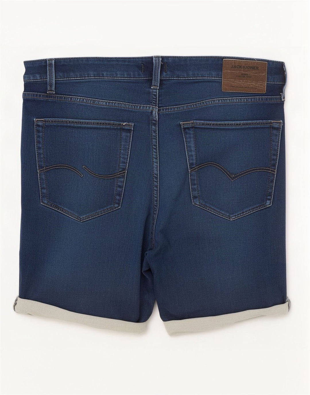 Jack & Jones denimshorts til mænd store W34 blå bomuld