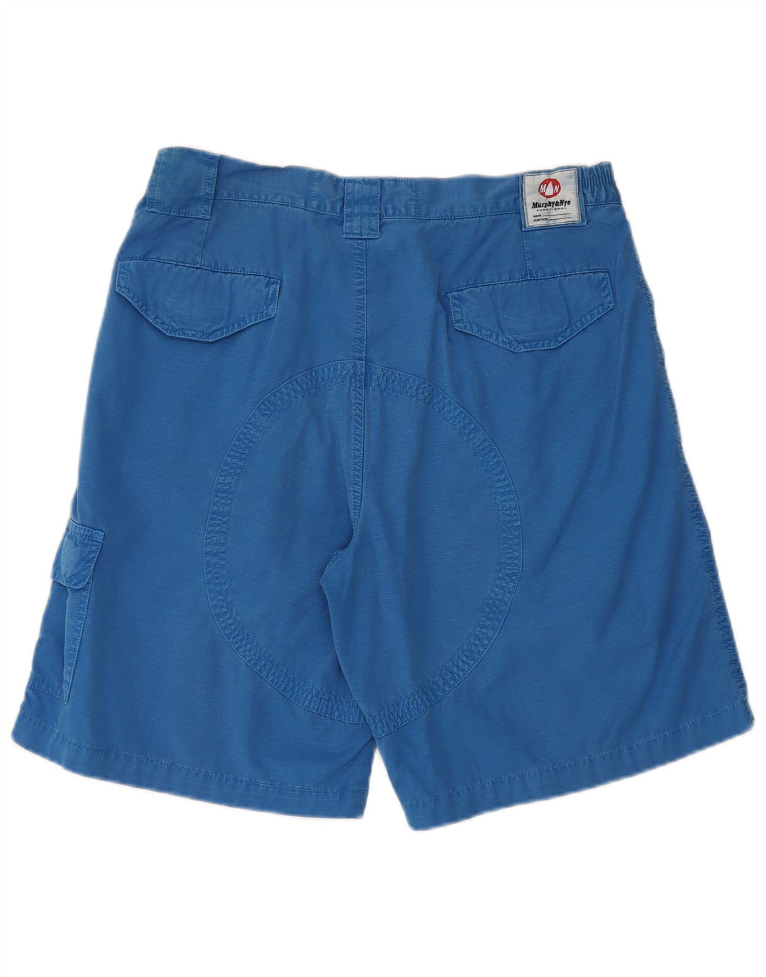 Murphy & Nye Herre Cargo Shorts W34 Large Blue Cotton
