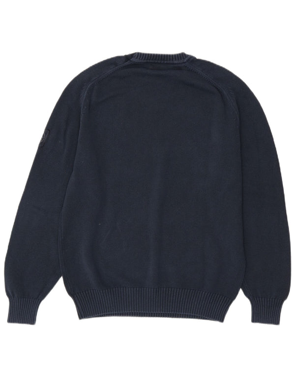 MURPHY & NYE Herre Sailmakers Crew Neck Jumper Sweater Medium Navy Blue
