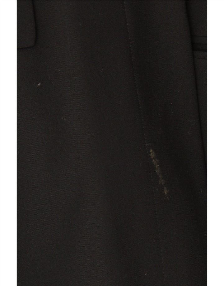 VINTAGE Dameoverfrakke UK 14 Medium Sort