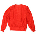 Vintage Dame Langærmet Bluse Top UK 14 Medium Red Check