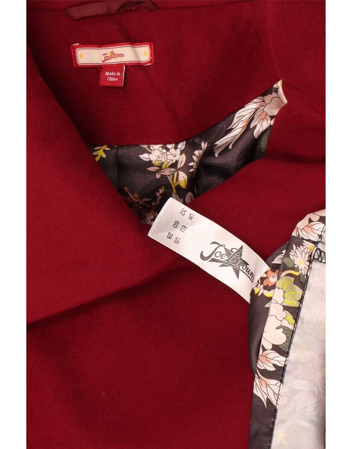 Joe Browns Dame Oversized Overfrakke UK 22 3XL Rød Polyester