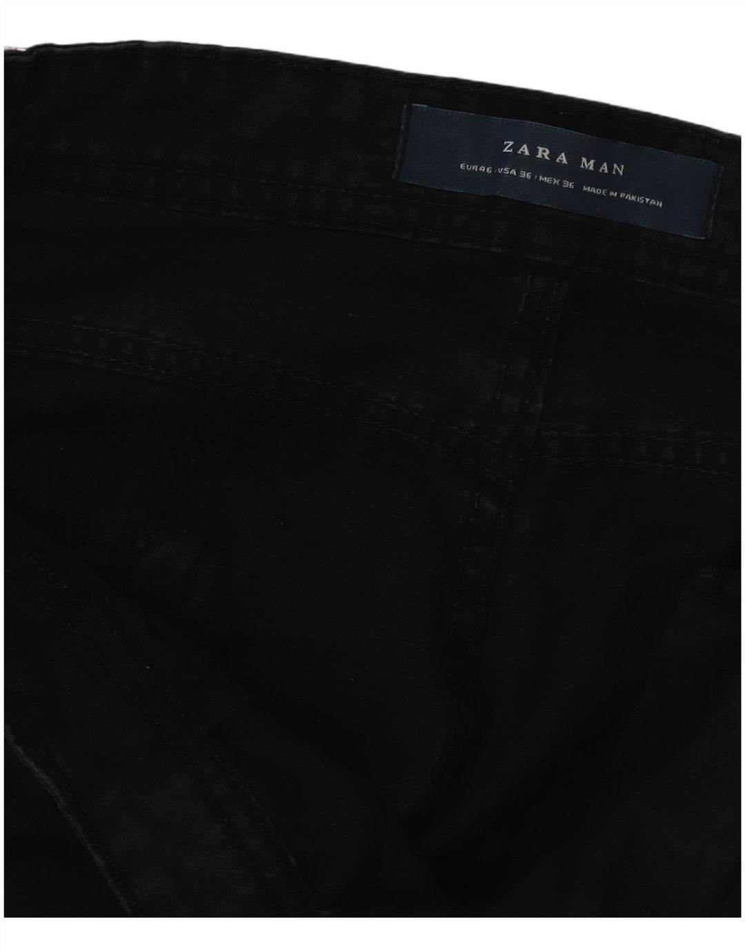 Zara Herre Slim Jeans EU 46 XL W36 L31 Sort