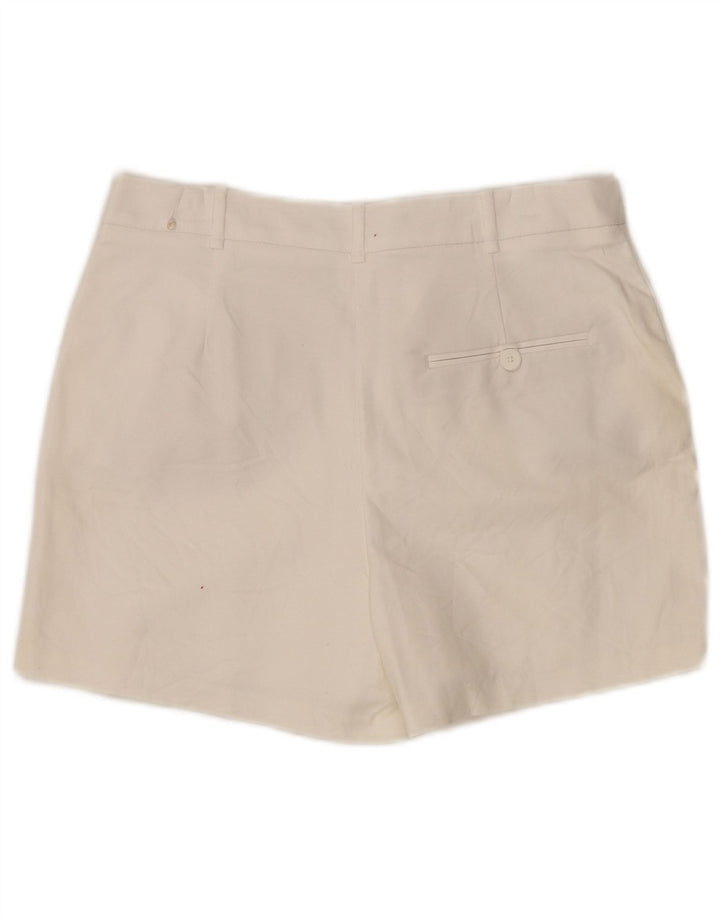 Zara kvinders højtaljede chinoshorts Medium W28 Hvid