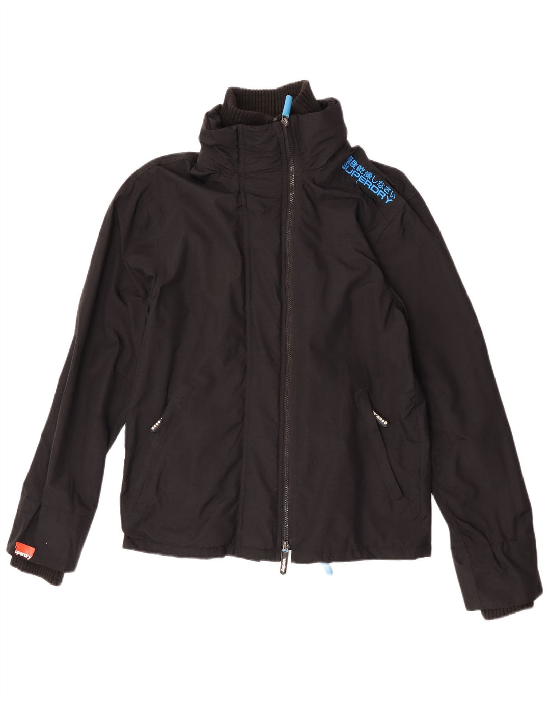 Superdry Herre The Windcheater Windbreaker Jacket UK 36 Small Black Nylon