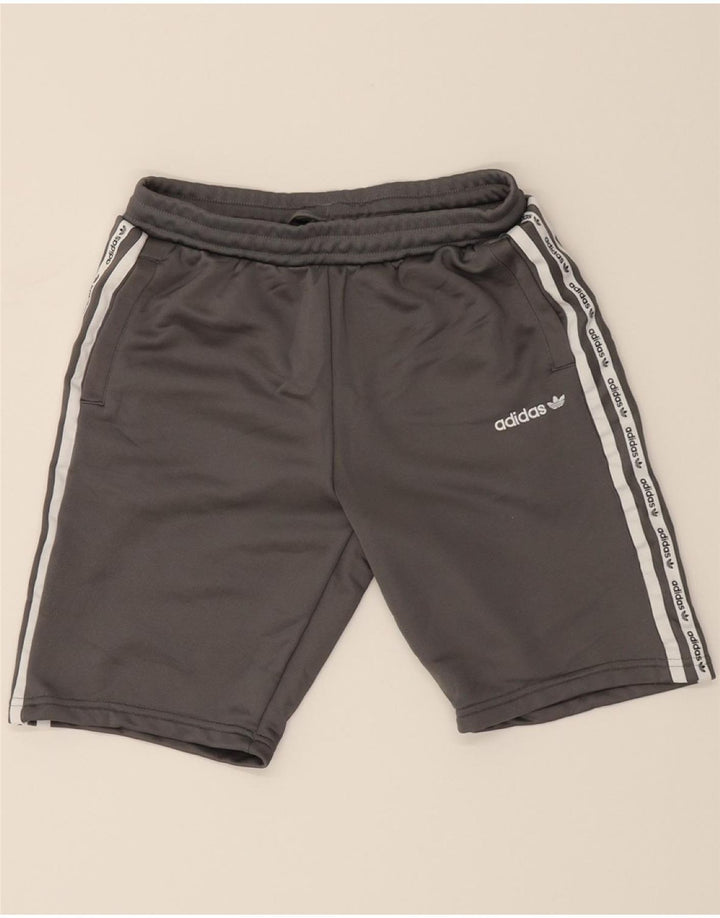 ADIDAS Boys Sport Shorts 11-12 Years  Grey Colourblock Polyester Vintage Adidas and Second-Hand Adidas from Messina Hembry 