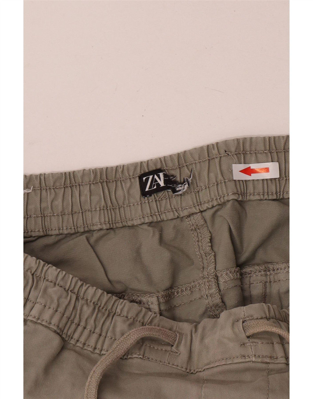 Zara Herre Joggers Cargo Bukser W30 L27 Grå Bomuld