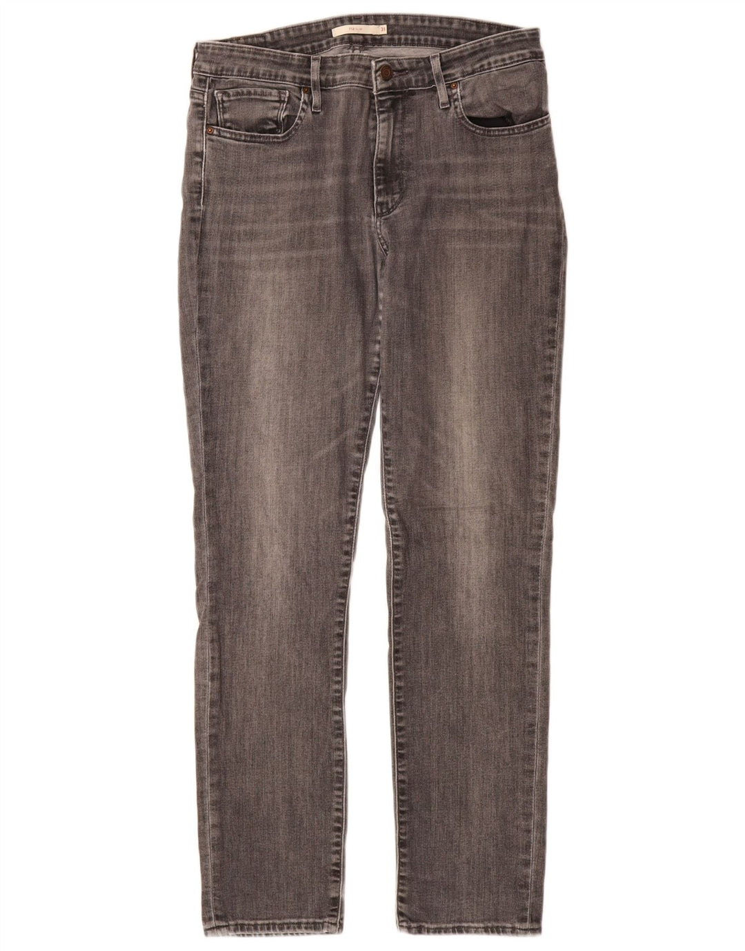 Levi's Dame 712 Slim Jeans W31 L32 Grå Bomuld