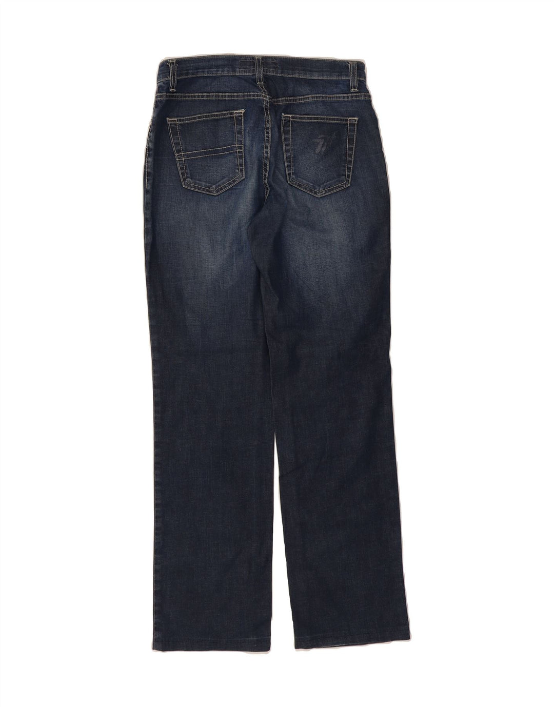 TRUSSARDI Womens Straight Jeans  W28 L29 Navy Blue Cotton Vintage Trussardi and Second-Hand Trussardi from Messina Hembry 