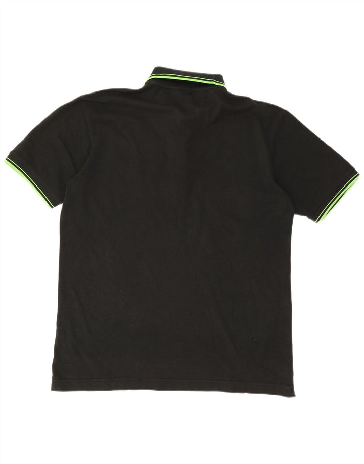 KAPPA Herre poloshirt Stor sort bomuld