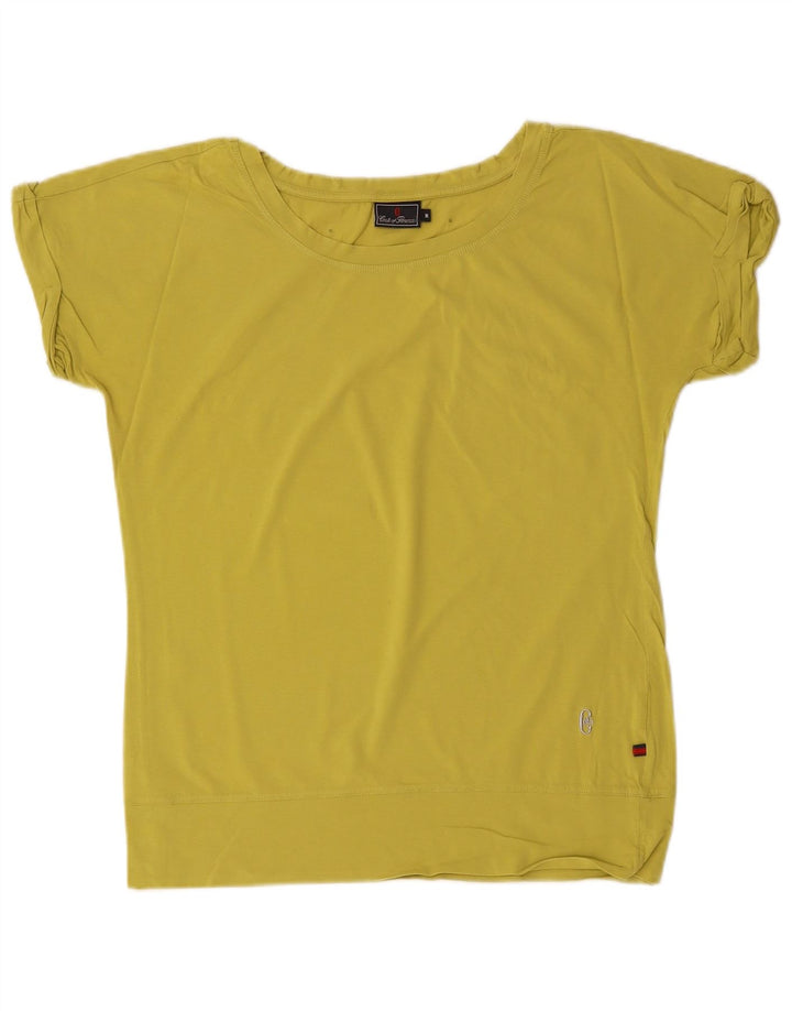 CONTE OF FLORENCE Dame T-Shirt Top UK 14 Medium Khaki Bomuld