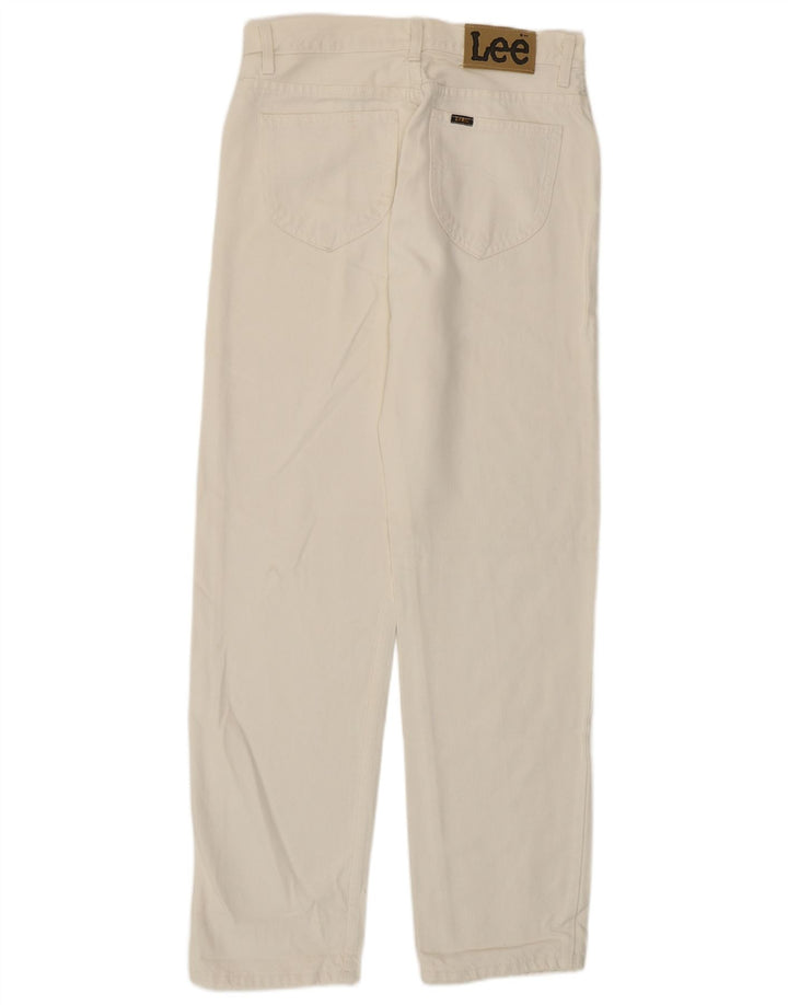 Lee Mens California Straight Jeans W31 L31 Hvid Bomuld