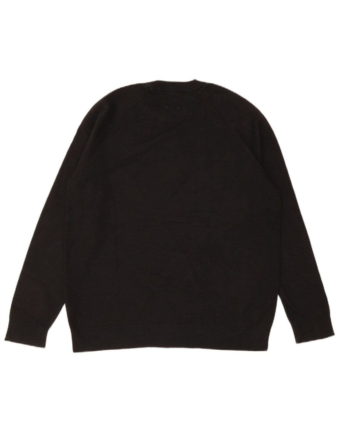 ZARA Herre sweater med rund hals, medium sort bomuld