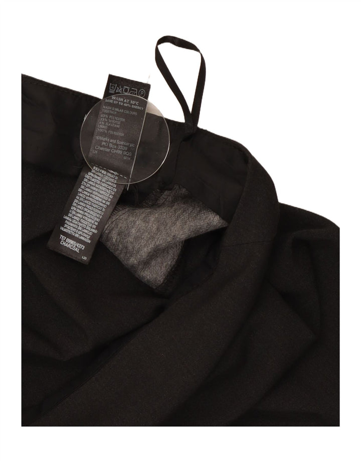 Marks & Spencer Pencil Nederdel til kvinder UK 16 Large W34 Grå Polyester