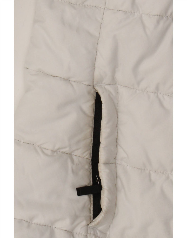 The North Face Polstret hættejakke til kvinder UK 10 Small White Colourblock