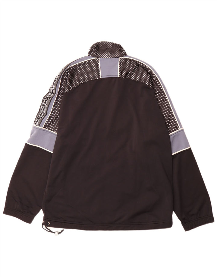 Asics Herre grafisk træningsdragt Topjakke Medium Sort Colourblock Polyester