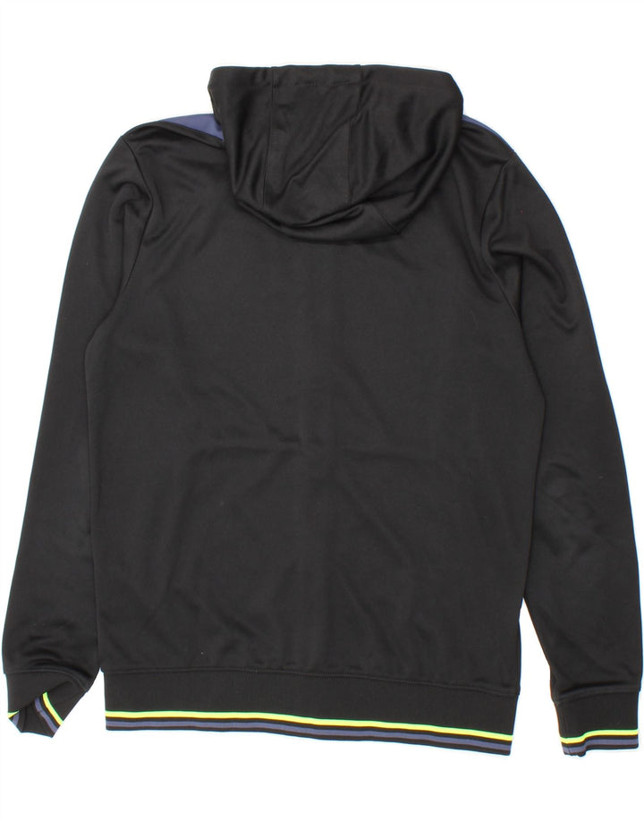 JOMA Mens Graphic Zip Hoodie Sweater Medium Black Colourblock Polyester Vintage Joma and Second-Hand Joma from Messina Hembry 