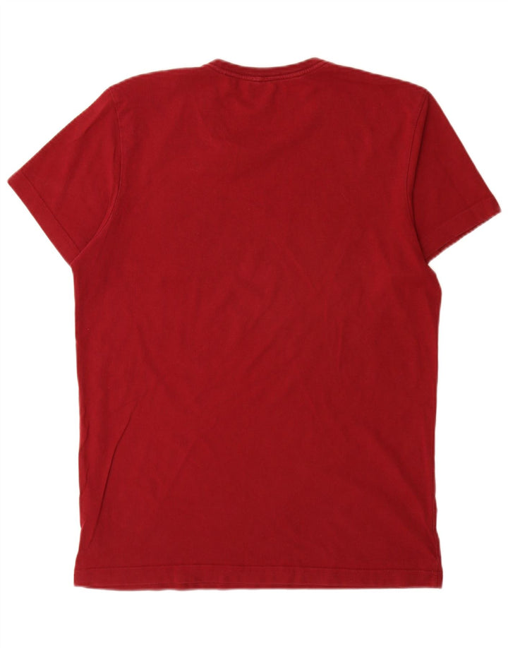 Adidas Herre grafisk T-shirt Top Medium Rød Bomuld