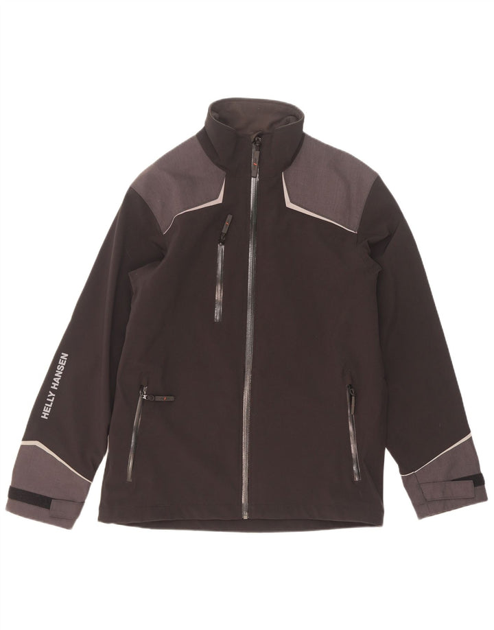 Helly Hansen Herre Windbreaker Jacket UK 36 Small Black Colourblock