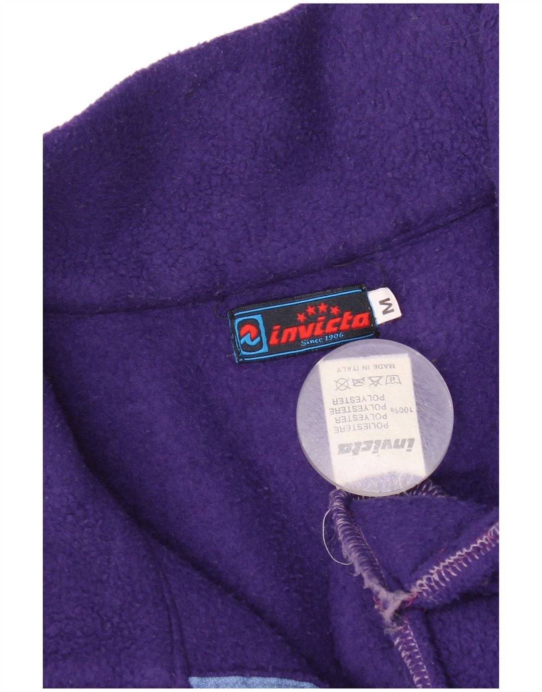 Invicta Herre lynlåshals Loose Fit Fleece Jumper Medium Lilla Polyester