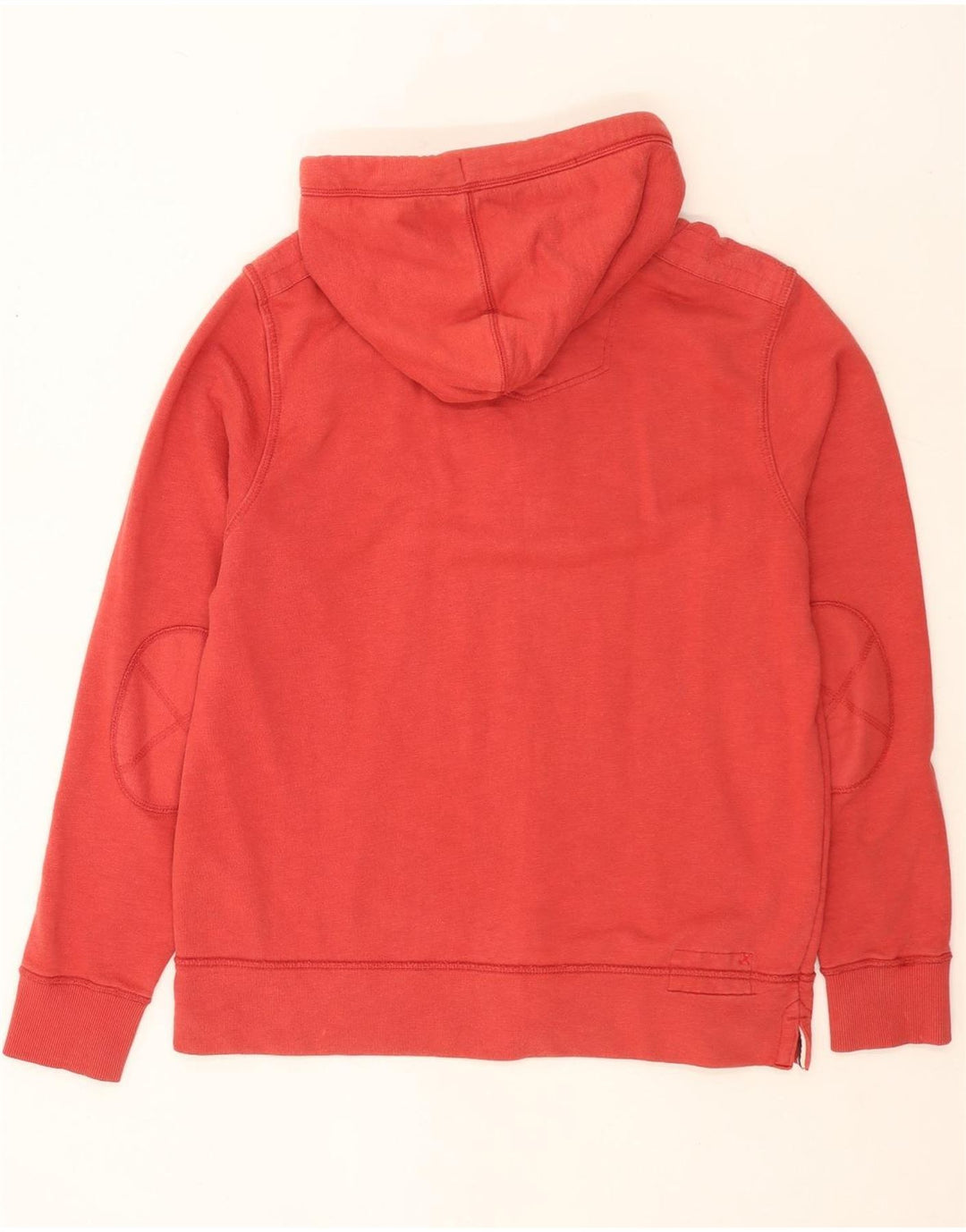 Fat Face Herre Knap Hals Hættetrøje Jumper Medium Rød Bomuld